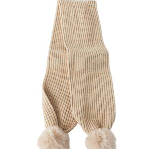 Zara pompom knit scarf